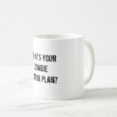 あなたのゾンビの活動計画は何ですか。 コーヒーマグカップ (正面右)