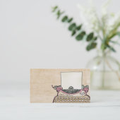 あなたのタイプライターの名刺をカスタマイズして下さい 名刺 (スタンド正面)