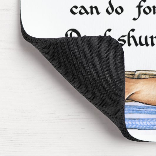 あなたのダックスフントがあなたのためにすることができる何をない頼んで下さい マウスパッド (コーナー)