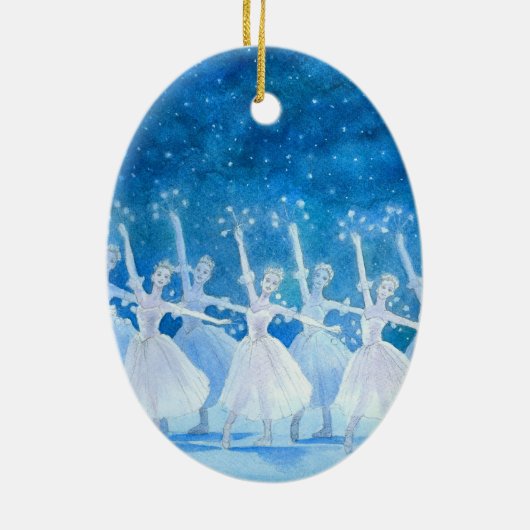 あなたのダンサーの最初くるみ割りのオーナメント セラミックオーナメント (裏面)