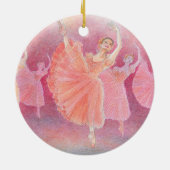 あなたのダンサーの最初くるみ割りのバレエのオーナメント セラミックオーナメント (裏面)