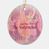 あなたのダンサーの最初くるみ割りのバレエのオーナメント セラミックオーナメント (左)
