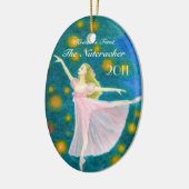 あなたのダンサーの最初くるみ割りの楕円形のオーナメント セラミックオーナメント (左)