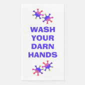 あなたのダーンハンドを洗おもしろいいカスタムての警告胚 (正面)