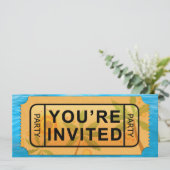 あなたのチケットから夏おもしろいパーティー招待状! 招待状 (スタンド正面)