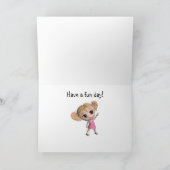 あなたのチビ（小さくかわいく書いた感じ）の女の子の考えること カード (内部)