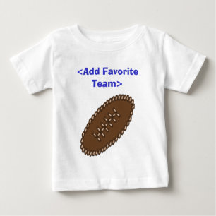 あなたのチームとのカスタマイズフットボール ベビーTシャツ