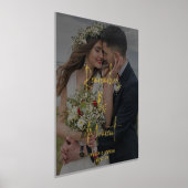 あなたのテキストと写真のキープサクこの瞬間を覚える 箔ポスター (レイダウン)