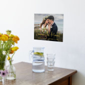 あなたのテキストと写真結婚は、この瞬間を思い出す 箔ポスター (レイダウン (キッチン))