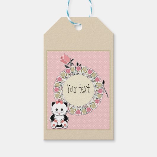 あなたのテキストのために作成 ギフトタグ (正面)