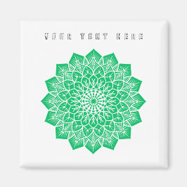 あなたのテキストはこちら文字イメージグリーンアートホームキッチン マグネット