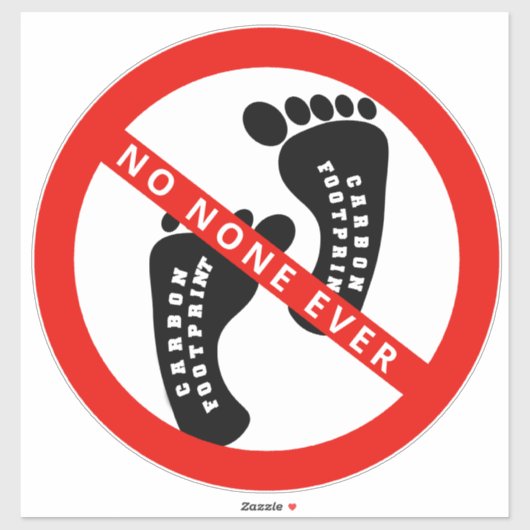 あなたのテキストはカーボンフットプリントがない シール (シート)