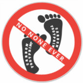 あなたのテキストはカーボンフットプリントがない シール (正面)