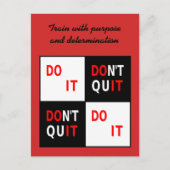 あなたのテキストはハガキやめではありやる気を起こさせるない ポストカード (正面)