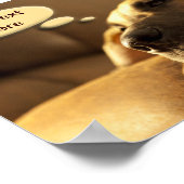 あなたのテキストは赤い子犬 ポスター (角)