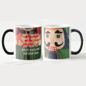 あなたのテキストをおもしろい追加する可愛い兵士のくるみ割り モーフィングマグカップ