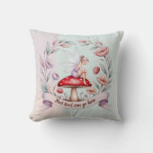 あなたのテキストを読み上げる魅惑されたFairycore妖精 クッション (正面)