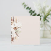 あなたのテキストを追加するpampas grass terracotta 招待状 (スタンド正面)