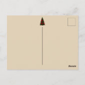 あなたのテキストトランプ2024赤サンタハットクリスマスプリント ポストカード (裏面)