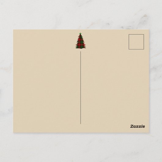 あなたのテキストトランプ2024赤サンタハットクリスマスプリント ポストカード (裏面)