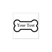 あなたのテキストドッグボーンウッドアートスタンプ ラバースタンプ (インプリント)