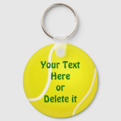 あなたのテキスト安いテニスキーホルダー$4.00 キーホルダー (正面)