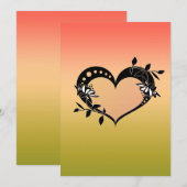 あなたのテキスト, ギフトタグ, 結婚式 招待状 (正面/裏面)