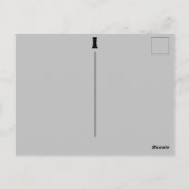 あなたのテキスト/色 チェス盤の駒 チェス名言 黒 ポストカード (裏面)