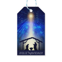 あなたのテキストFeliz Navidadブルー出生クリスマス