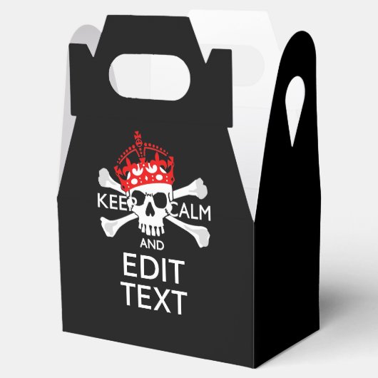 あなたのテキス保トは、赤いクラウンのクロスボーンスカル フェイバーボックス (オープン)