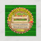 あなたのテーブルに私の庭 スクエア名刺 (正面)