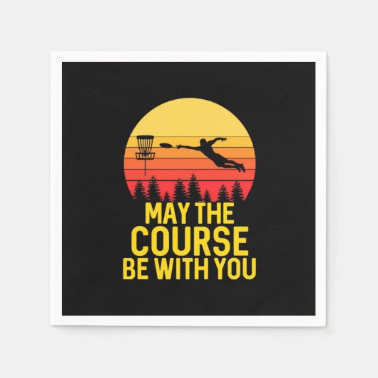あなたのディスクゴルフ スタンダードカクテルナプキン (正面)