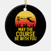 あなたのディスクゴルフ セラミックオーナメント (正面)