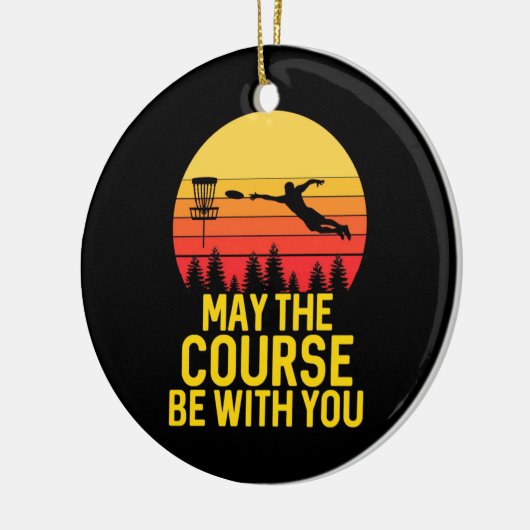 あなたのディスクゴルフ セラミックオーナメント (左)