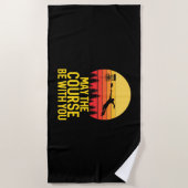 あなたのディスクゴルフ ビーチタオル (正面)