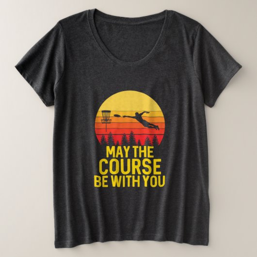 あなたのディスクゴルフ プラスサイズTシャツ (デザイン正面)