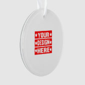 あなたのデザインここカスタムの オーナメント (正面)