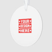 あなたのデザインここカスタムの オーナメント (正面)