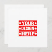 あなたのデザインここカスタムの サンキューカード (正面/裏面)