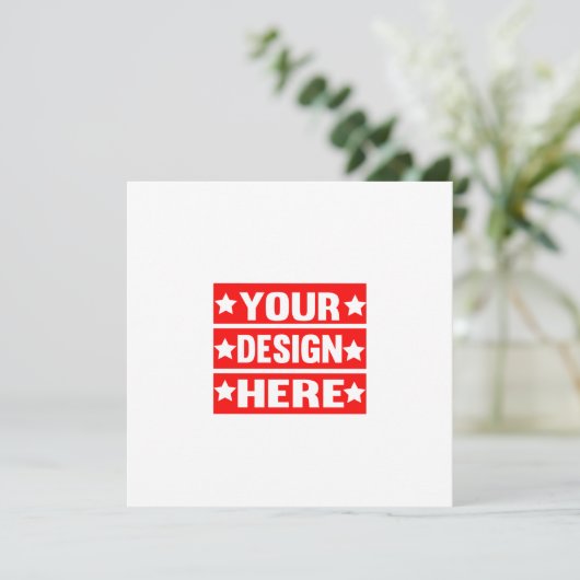 あなたのデザインここカスタムの サンキューカード (スタンド正面)