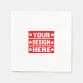 あなたのデザインここカスタムの スタンダードカクテルナプキン (正面)