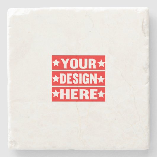 あなたのデザインここカスタムの ストーンコースター (正面)