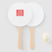 あなたのデザインここカスタムの ハンドファン (正面&裏面)