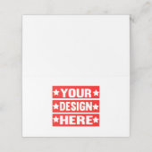 あなたのデザインここカスタムの プレイスカード (外部開封)