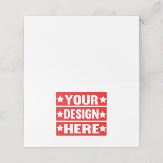 あなたのデザインここカスタムの プレイスカード (外部開封)