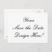 あなたのデザインはこちら!日付カスタムカードの保存 案内ポストカード (正面/裏面)