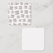 あなたのデザインまたはビジネス ロゴ | ランダムな配置 エンクロージャーカード (正面/裏面)