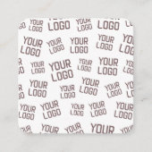 あなたのデザインまたはビジネス ロゴ | ランダムな配置 エンクロージャーカード (正面)