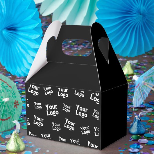 あなたのデザインまたはビジネス ロゴ | ランダムな配置 フェイバーボックス (パーティー)