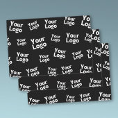 あなたのデザインまたはビジネス ロゴ | ランダムな配置 ラッピングペーパーシート